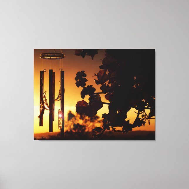 Vind Chime Golden Sunset Canvas (Framsida)