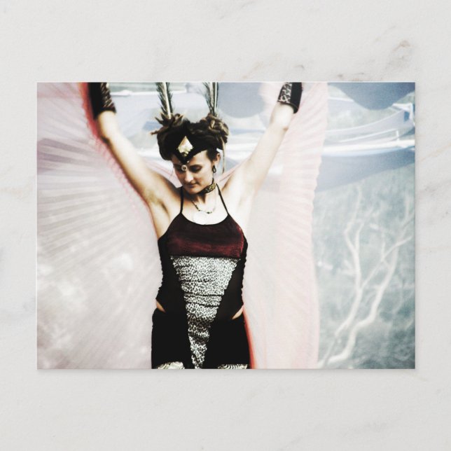 Vind Dancer Stiltwalker-vykort Vykort (Framsida)