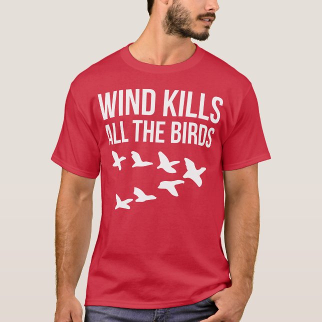 Vind Dödas Allhe Birds kompisar T Shirt (Framsida)