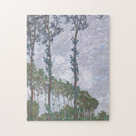 Vind Effect Series of Poplars by Claude Monet Pussel