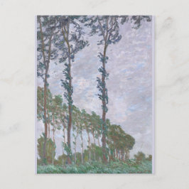 Vind Effect Series of Poplars Claude Monet Vykort