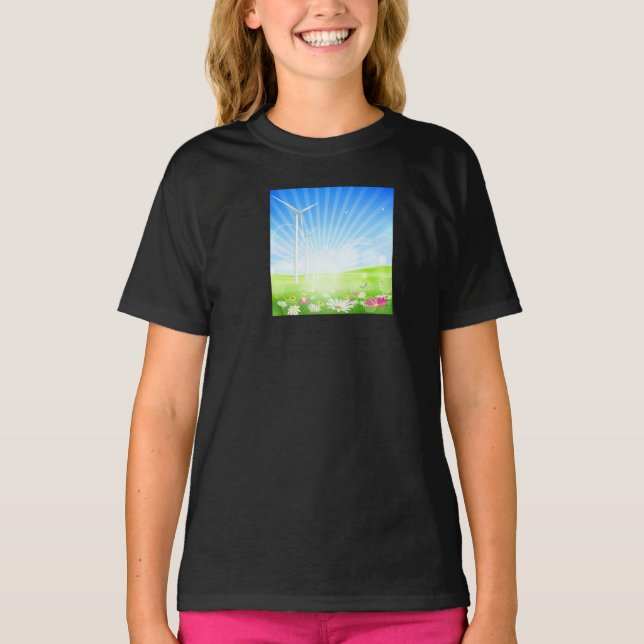 Vind Farm Girls T-Shirt (Framsida)