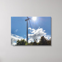 Vind Farm i Sol Canvastryck
