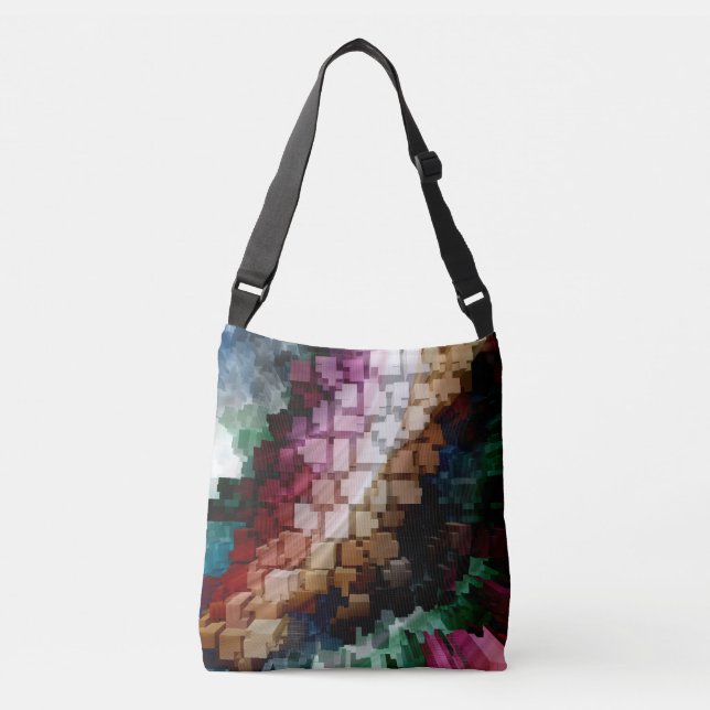 Vind för centrerad Mörk för kub Axelväska (Framsida)