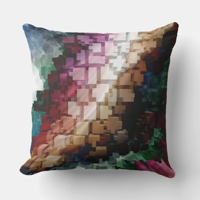 Vind för centrerad Mörk för kub Kudde (Framsida)