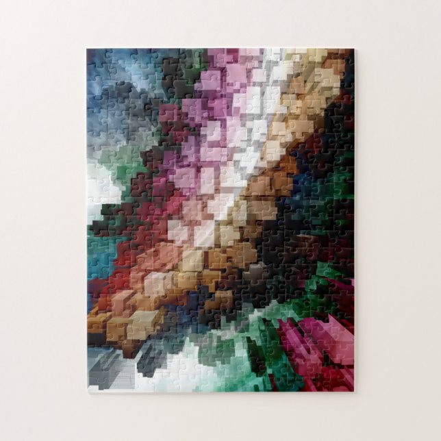 Vind för centrerad Mörk för kub Pussel (Vertikal)