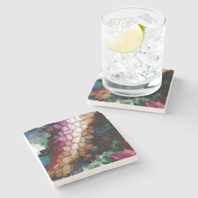 Vind för centrerad Mörk för kub Stenunderlägg (Sidan)