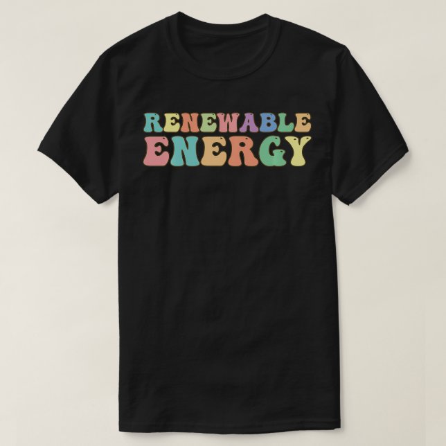 Vind för förnybar energi Turbinsolenergi 1 T Shirt (Design framsida)