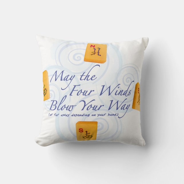 Vind för Mah Jongg Kudde (Framsida)