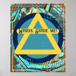 Vind Guide Me Luft Symbol Poster