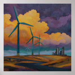 Vind Harvest - Solarpunk Poster