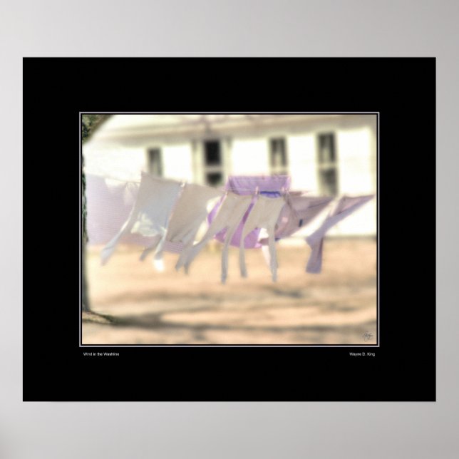 Vind i tvättlinan Poster (Framsidan)