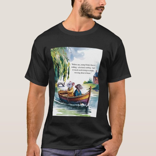 Vind i Willows Bok Quote Messing om i Bo T Shirt (Framsida)