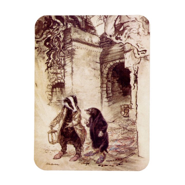 Vind i Willows Fridge Magnet (Vertikal)