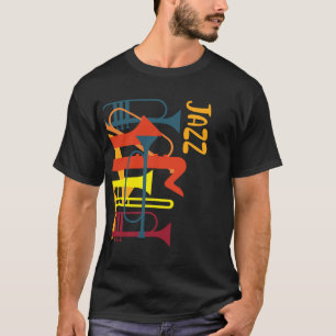 Vind Instrument Jazz Musician Trumpet Music Älska T Shirt