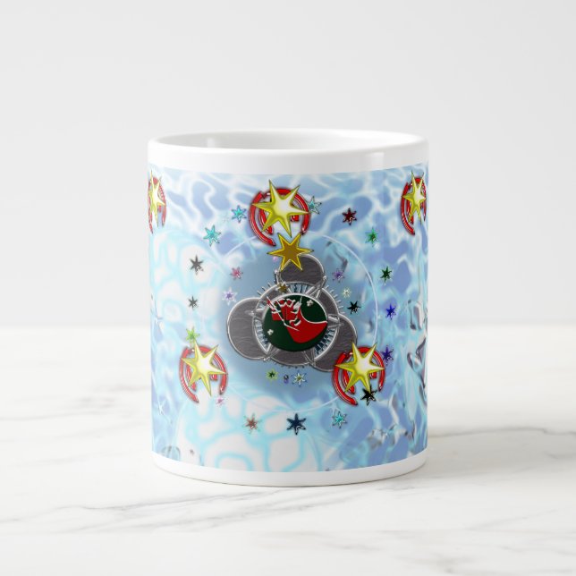 Vind Jultomten Sock Jumbo Mugg (Framsidan)