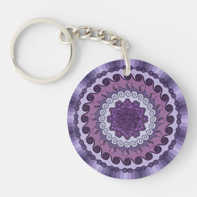 Vind Mandala Acrylic Keychain (Framsidan)