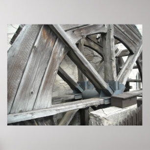 Vind Mill Vatten Wheel Poster