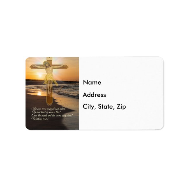 Vind och Vinkar obey han Adressetikett (Framsidan)