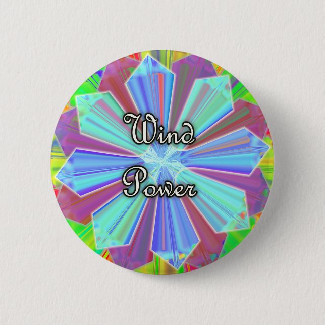 Vind Power knäppas Knapp (Framsida)