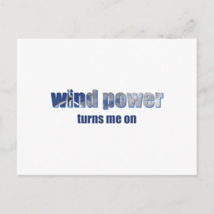 Vind Power Turns! Vykort
