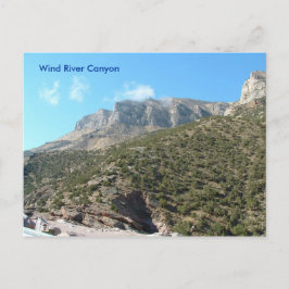 Vind River Canyon-vykort Vykort