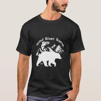 Vind River Range Wy Fish Mountains Bears T Shirt