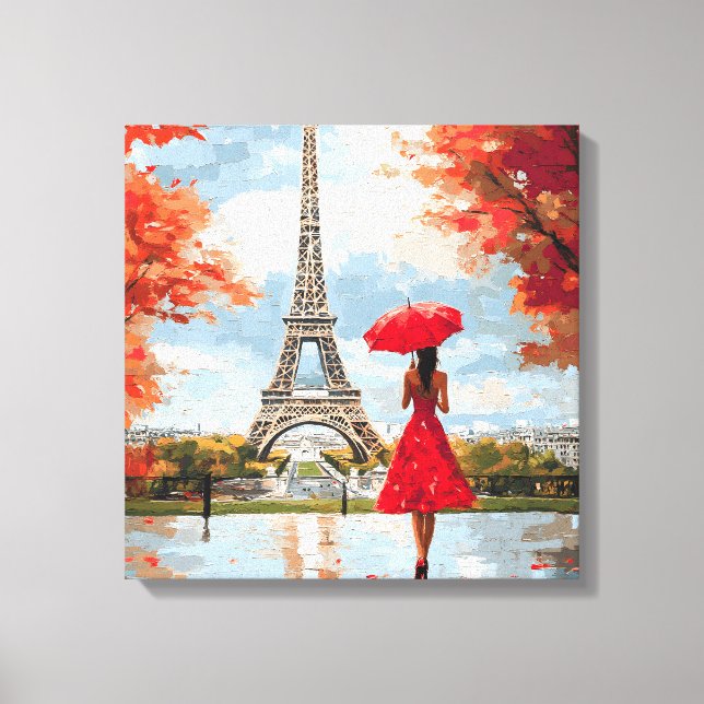 Vind Romantik Paris Chic Walk Canvastryck (Framsida)