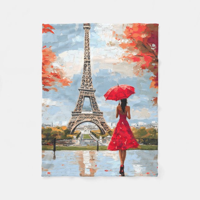 Vind Romantik Paris Chic Walk Fleecefilt (Framsidan)