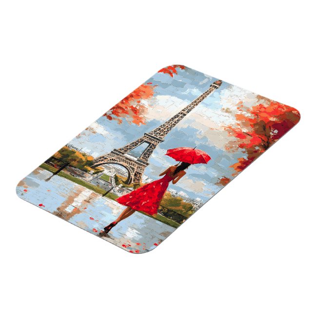 Vind Romantik Paris Chic Walk Magnet (Vänstra Sidan)
