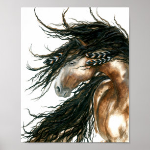 Vind Sång Horse by Bihrle Poster