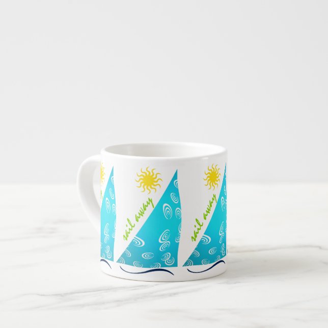 Vind, segel och Sol Espressomugg (Framsida vänster)
