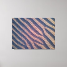 Vind Shaped Zebra ränder i Sand Photo