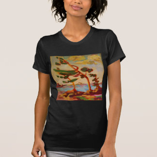Vind-sopade träd t shirt