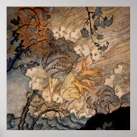 "Vind Sprites" av Arthur Rackham