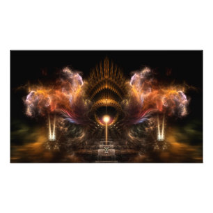 Vind Storm Fractal Art Fotoutvidgning Fototryck