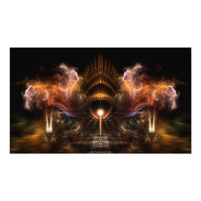 Vind Storm Fractal Art Fotoutvidgning Fototryck (Framsidan)