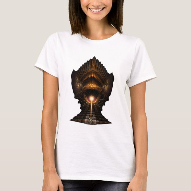 Vind Storm Fractal Art ISO T Shirt (Framsida)