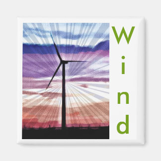Vind Sunrise bild Magnet