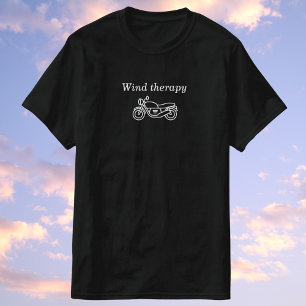 Vind terapi - det är gratis med motorcykeln! t shirt