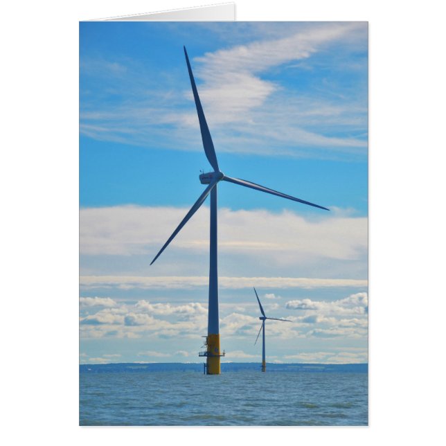 Vind till havs hälsningskort (Framsidan)
