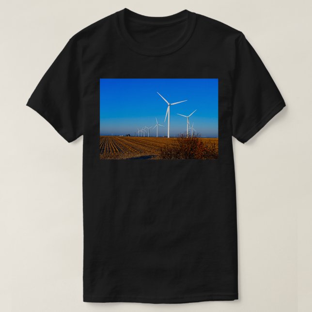 Vind Turbine Fält T Shirt (Design framsida)