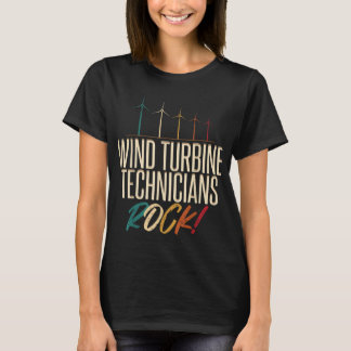 Vind Turbine Technician Sten Tech Funny Gift Appar T Shirt