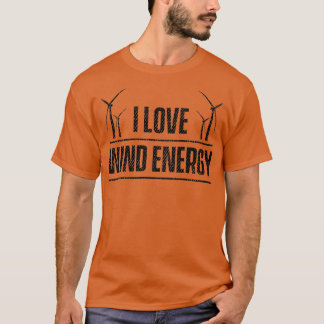 Vind Turbinenergi vind förnybar energi T Shirt