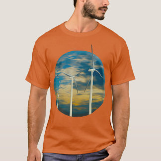 Vind Turbines Burnt Orange Himlar T Shirt