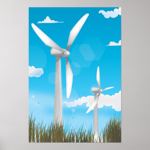 Vind Turbines Poster