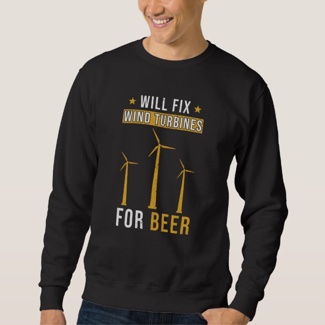 Vind Turbines Sayed Lång Ärmad Tröja (Framsida)