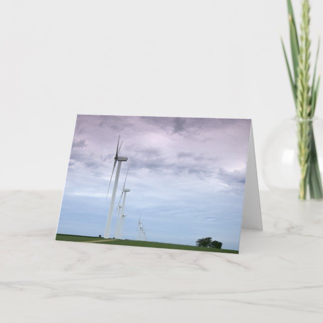 Vind Turbines Skyward Kort (Framsida)