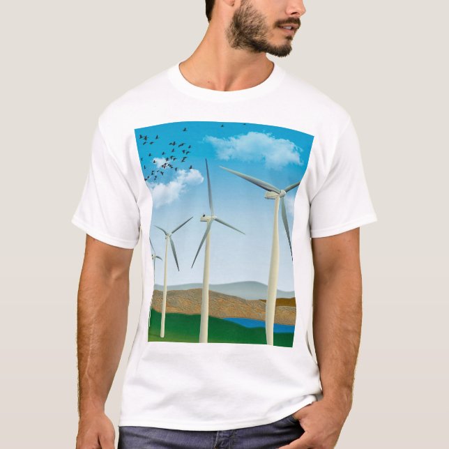 Vind Turbines T Shirt (Framsida)