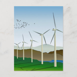 Vind Turbines Vykort